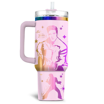 New Premium Elvis Presley 40OZ Tumbler With Handle - EVPLCAO58