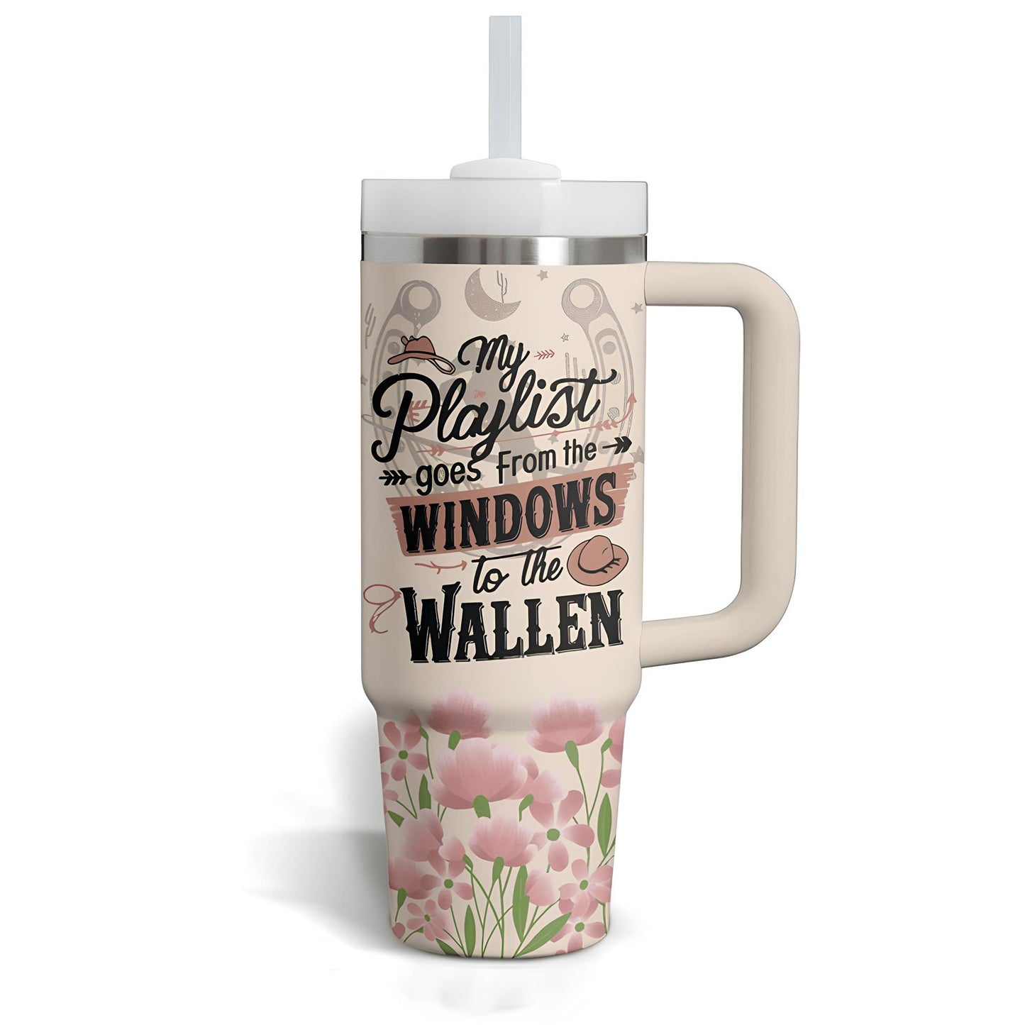 Morgan Wallen Premium 40OZ Tumbler With Handle