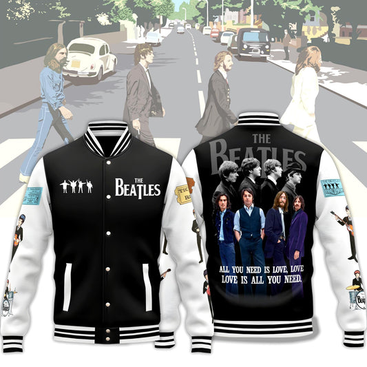 NEW PREMIUM THE BEATLES BASEBALL JACKET