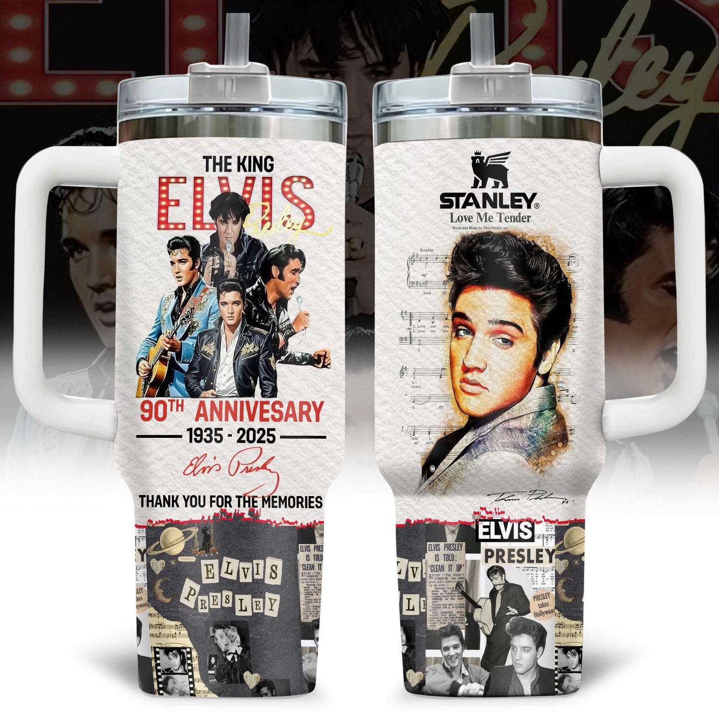 ELVIS PREMIUM LIMITED EDITION TUMBLER 40 OZ