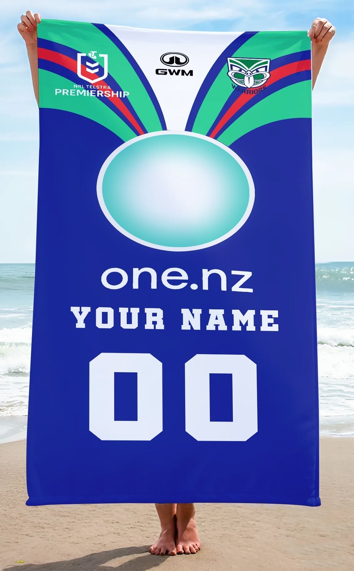 LIMITED EDITION - NEW 11 NZW PERSONALIZED BEACH TOWEL GIFT FOR FANS