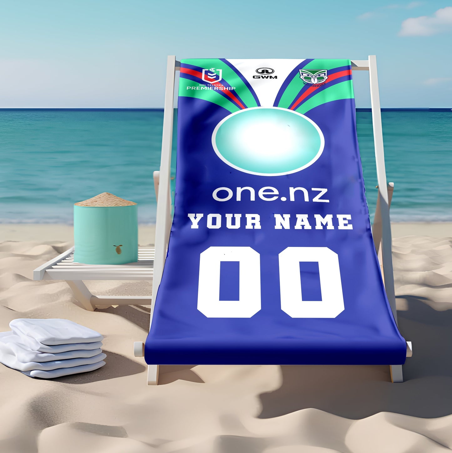 LIMITED EDITION - NEW 11 NZW PERSONALIZED BEACH TOWEL GIFT FOR FANS